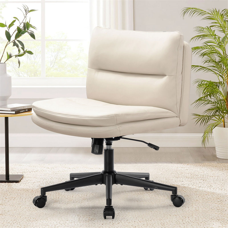 Ceballos Office Chair Armless Desk Chair With Wheels Wayfair